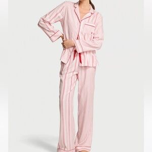 VICTORIA'S SECRET Flannel Long Pajama Set, Size S Short